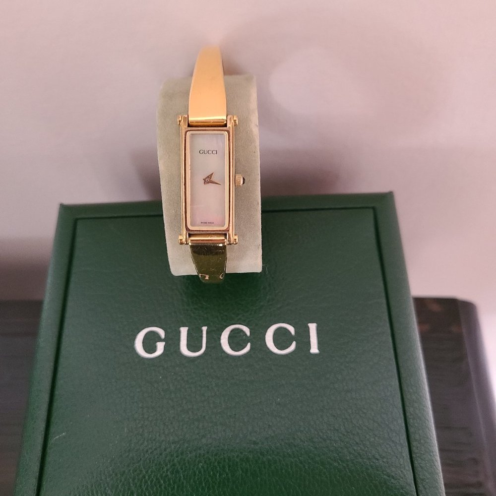 Gucci Gold Bangle Watch